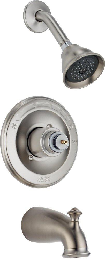 Delta Faucet Stainless Single Handle Bathtub & Shower Faucet Trim Only 