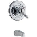 Tub and Shower Non-Diverter Trim Kit with Single Lever Handle and Non-Diverter Spout in Polished Chrome (Trim Only)