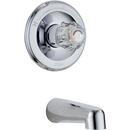 Tub Trim Only with Single Knob Handle in Polished Chrome