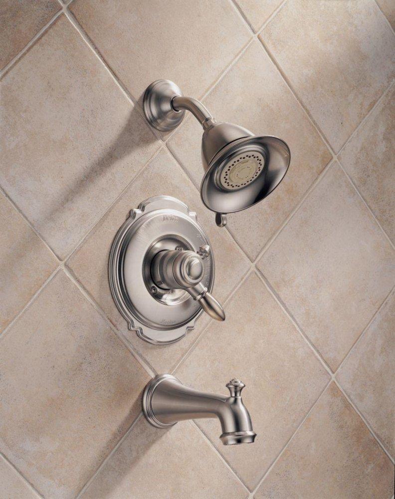 Delta Faucet Polished Brass Two Handle Dual Function Bathtub & Shower Faucet (Trim Only) 