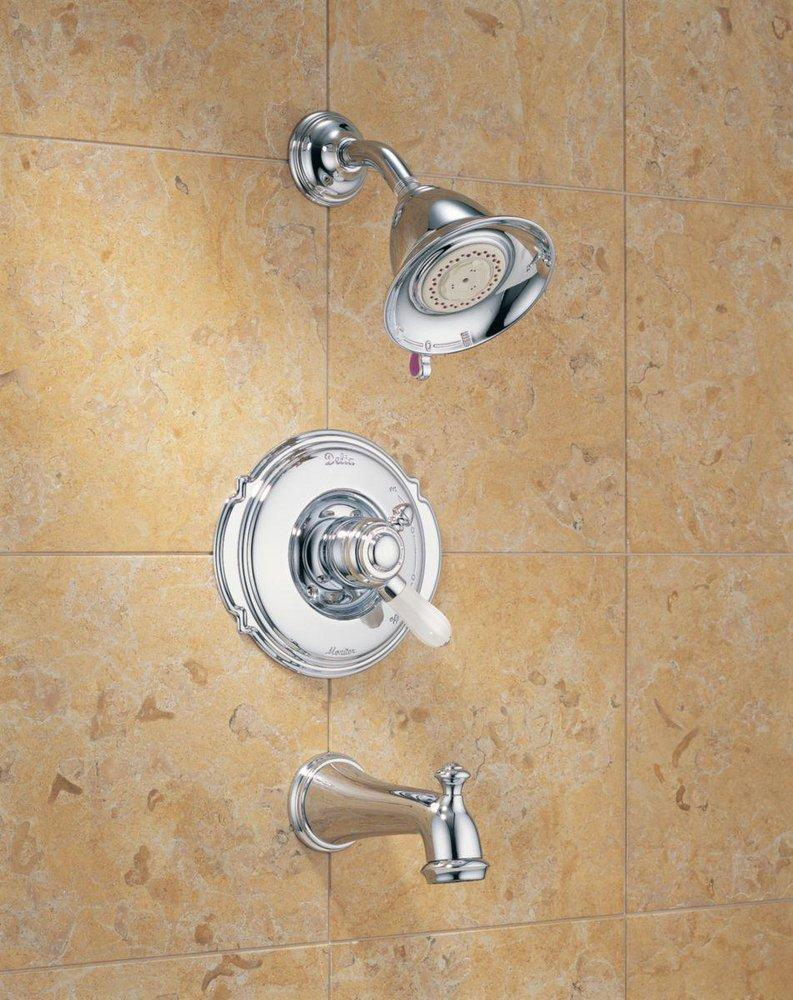 Delta Faucet Polished Brass Two Handle Dual Function Bathtub & Shower Faucet (Trim Only) 