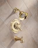 Delta Faucet Stainless Two Handle Dual Function Bathtub & Shower Faucet (Trim Only) 