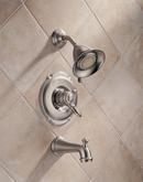 Delta Faucet Stainless Two Handle Dual Function Bathtub & Shower Faucet (Trim Only) 