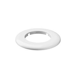 1 in. Plastic Flexible CTS Floor/Ceiling Plate Escutcheon in White