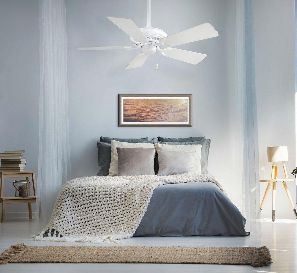 Minka Aire White 44 in. 5-Blade Ceiling Fan 