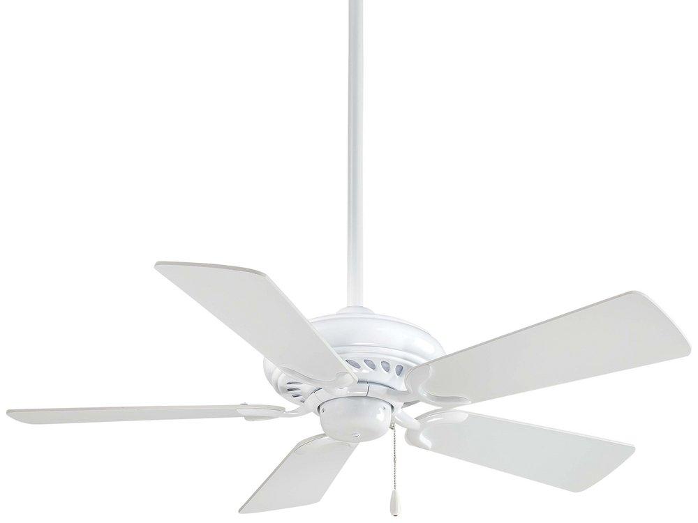 Minka Aire White 44 in. 5-Blade Ceiling Fan 