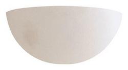 100W 1-Light Wall Sconce in White Ceramic Finish