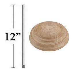 12 in. Ceiling Fan Downrod in Maple Finish