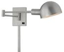 7-1/4 in. 60W 1-Light Wall Sconce in Matte Brushed Nickel