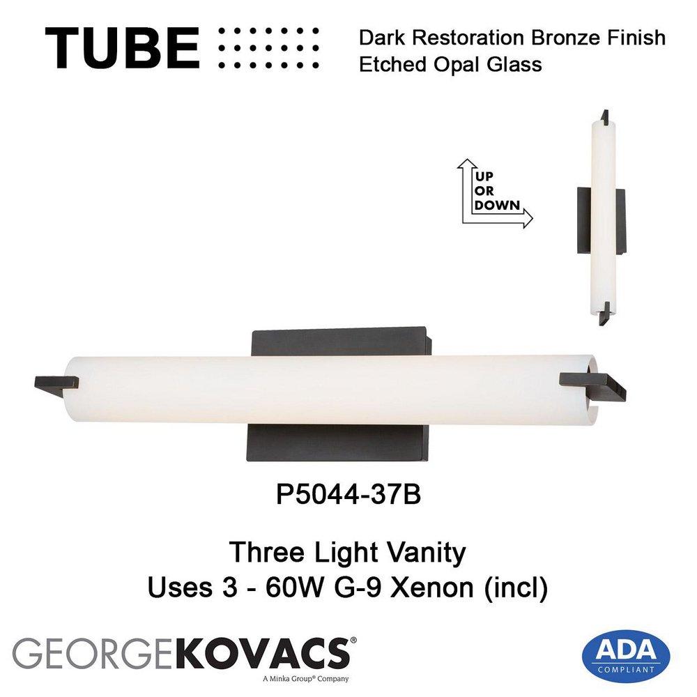 George Kovacs Restoration Bronze 4 in. 3-Light Bath Bar 