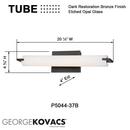 George Kovacs Restoration Bronze 4 in. 3-Light Bath Bar 