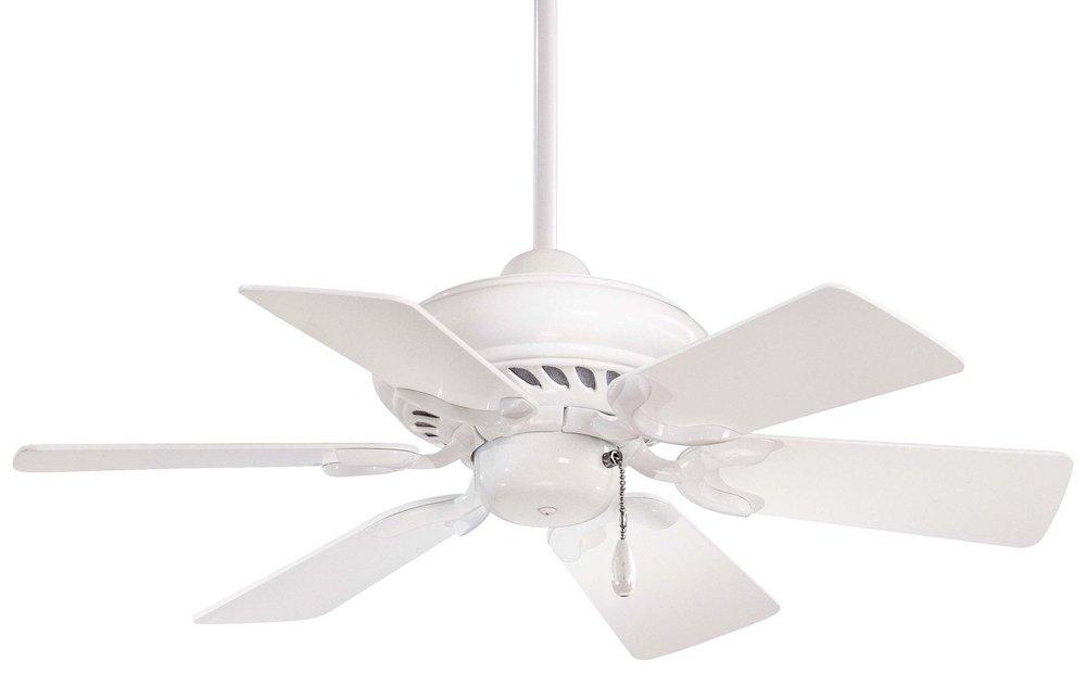 Minka Aire White 6-Blade Ceiling Fan 