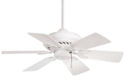32 in. 6-Blade Indoor Ceiling Fan in White