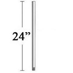 24 in. Fan Downrod in Brushed Nickel Wet