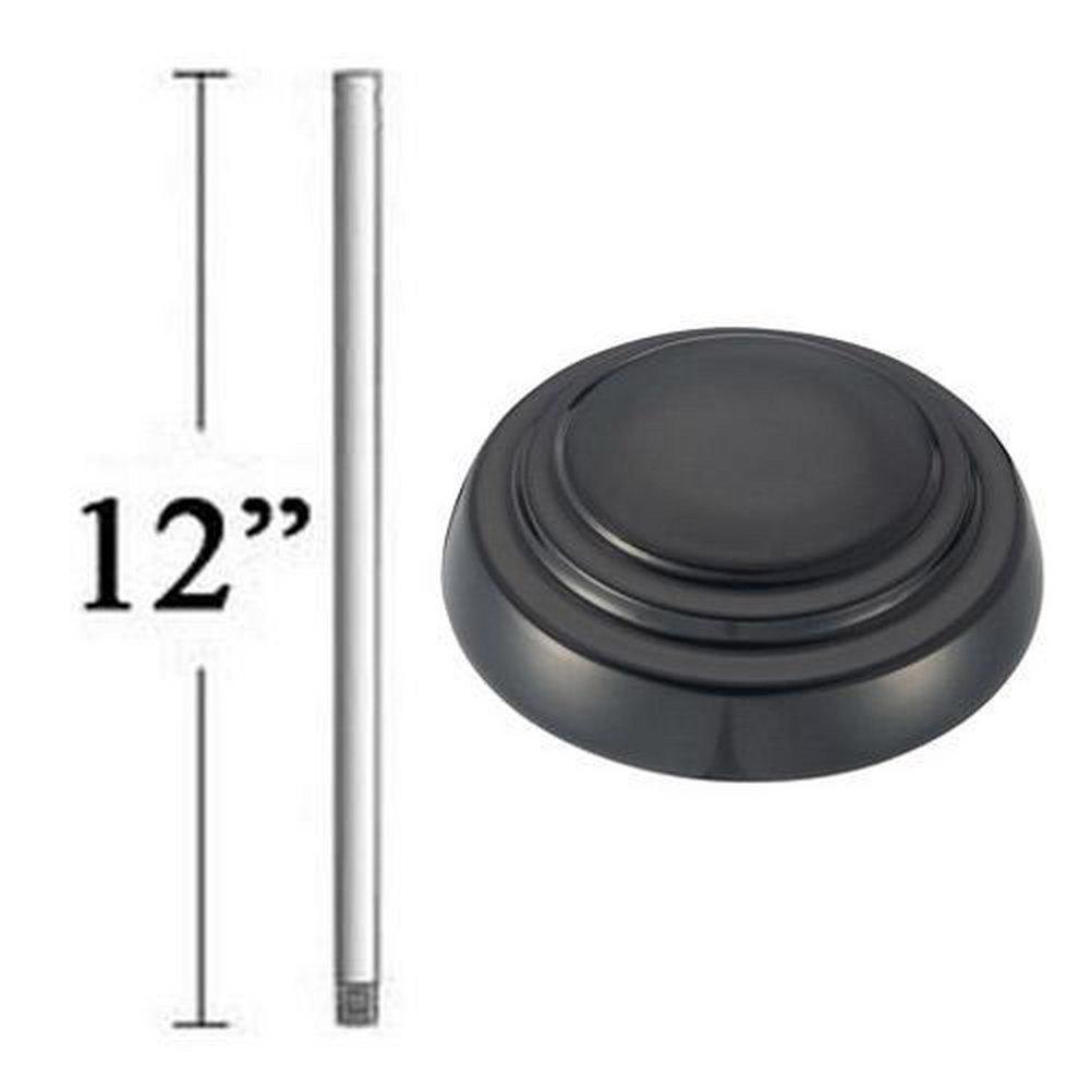 Minka Aire Black 12 in. Downrod 