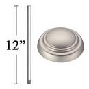 Minka Aire Brushed Steel 12 in. Downrod 