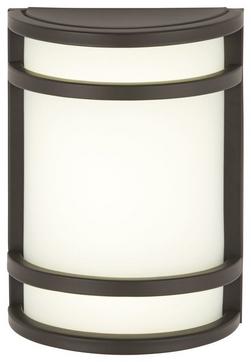 13W 1-Light GU24 Outdoor Wall Sconce in Oil Rubbed Bronze