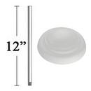 Minka Aire Flat White 12 in. Downrod 