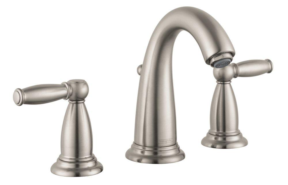 Hansgrohe Brushed Nickel Two Handle Bathroom Sink Faucet 