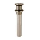 Vessel or Sink Drain with Overflow in Brushed Nickel