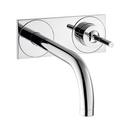 AXOR Polished Chrome Wall Mount Bathroom Sink Faucet with Single Lever Handle 