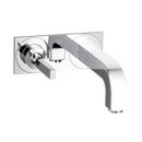 1.5 gpm 1-Hole Single Lever Handle Wall Mount Lavatory Faucet Set in Polished Chrome