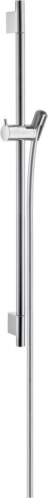Hansgrohe Polished Chrome Wall Mount Slide Bar with Angle Adjustable Holder 
