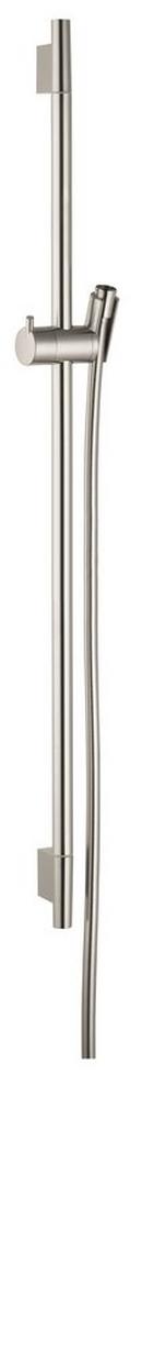 36 in. Shower Rail with Hose in Brushed Nickel