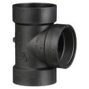 Black ABS DWV Flush Cleanout Tee 