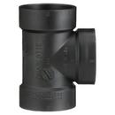 Black ABS DWV Flush Cleanout Tee 