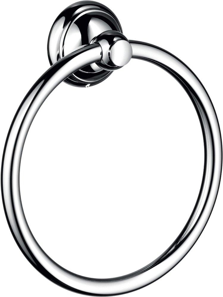 Hansgrohe Polished Chrome Round Closed Towel Ring 