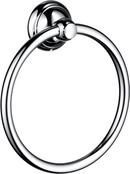 Hansgrohe Polished Chrome Round Closed Towel Ring 