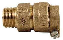 1-1/2 in. Compression x MNPT Brass Coupling