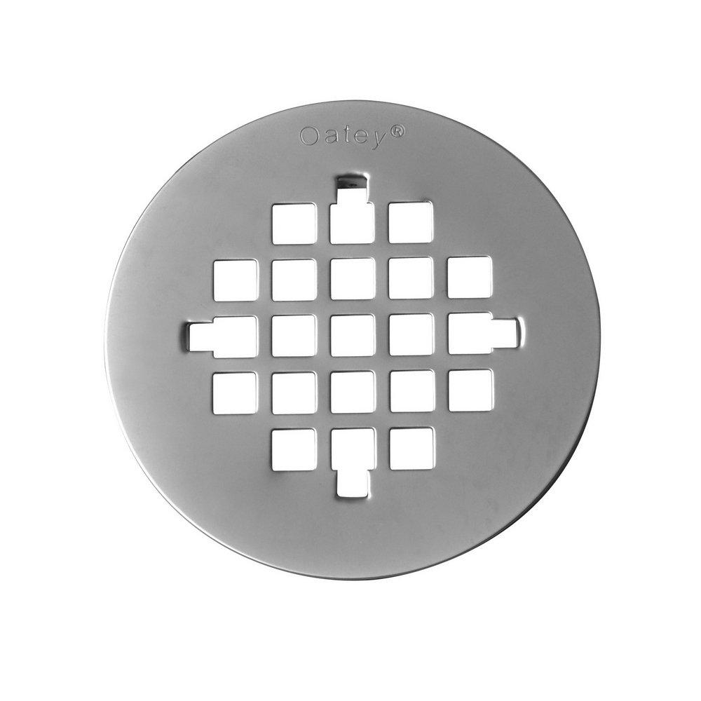 Oatey® Brushed Nickel 4-1/4 in. Round Stainless Steel Grate 