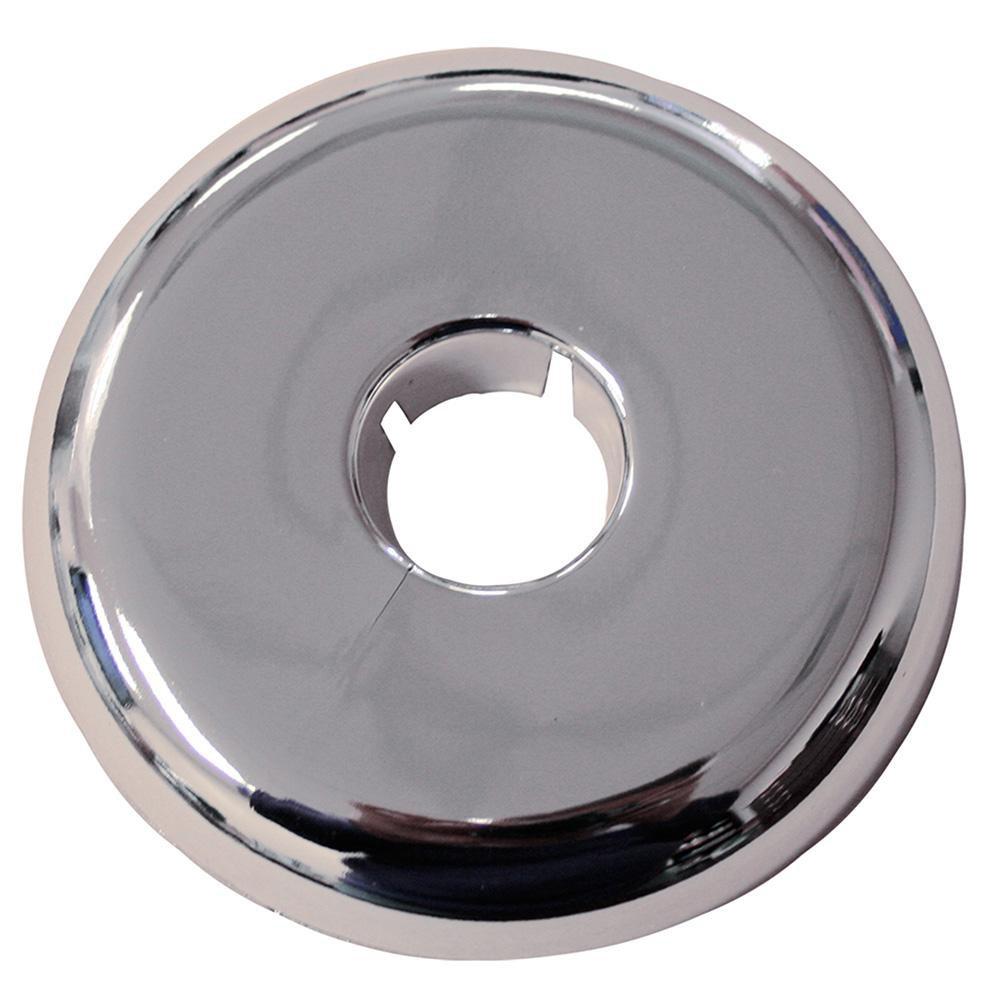 Jones Stephens Chrome Plated 2-1/2 in. Plastic Hinged Escutcheon 