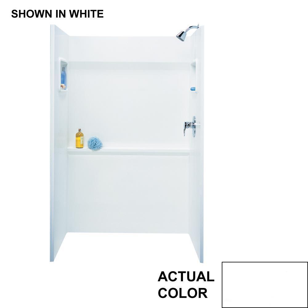 Swan Corporation White 72 x 34 in. Veritek Shower Wall Kit in White 