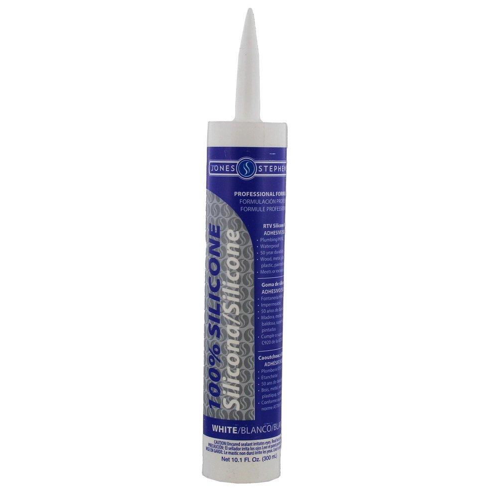 Jones Stephens White 10.1 oz. Tube Caulk 