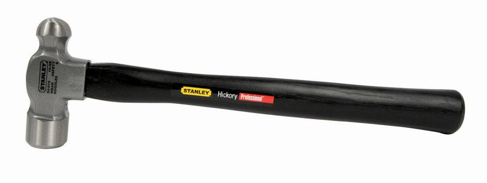 Stanley Black Wood 12-1/4 in. Ball Peen Hammer 