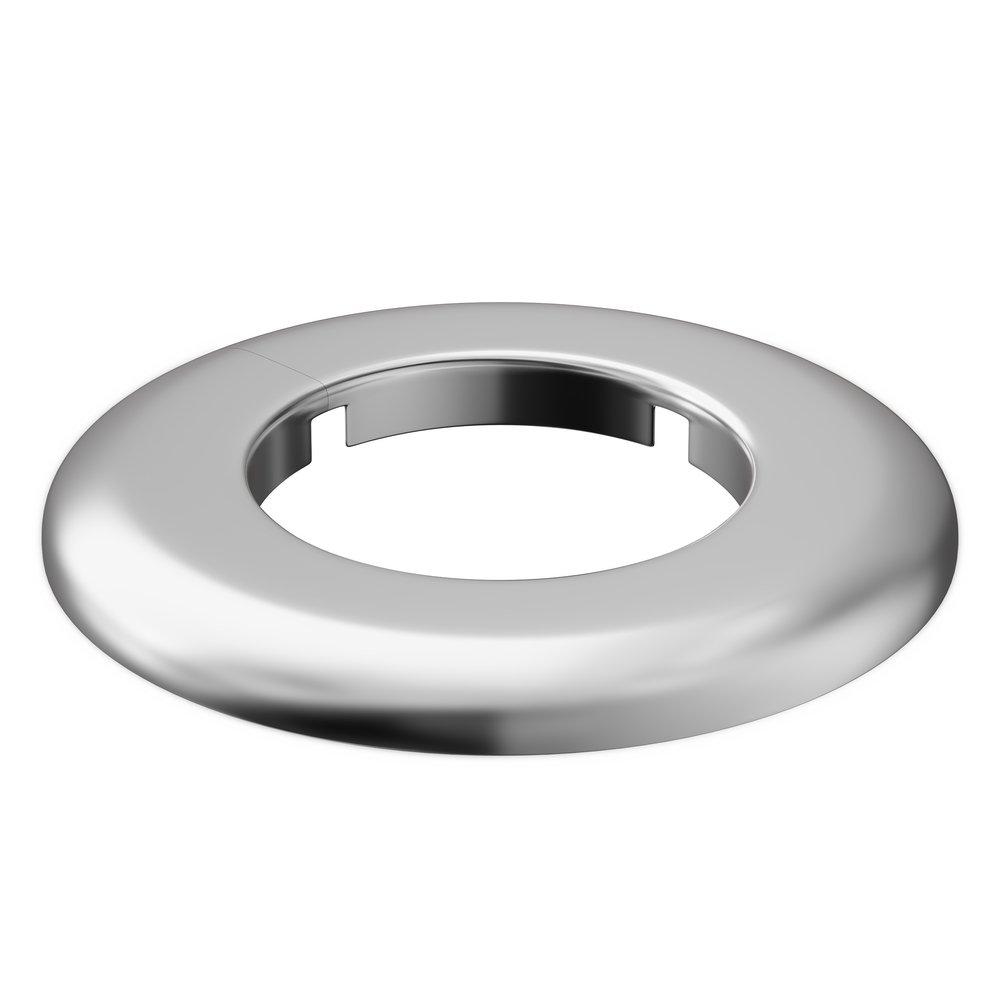 Jones Stephens Chrome Plated 1-1/4 in. Plastic Hinged Escutcheon 