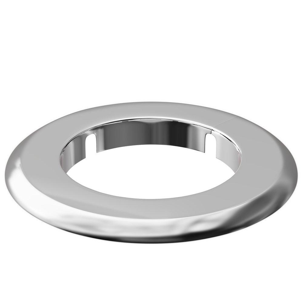 Jones Stephens Chrome Plated IPS Flexible Floor/Ceiling Plate Escutcheon 