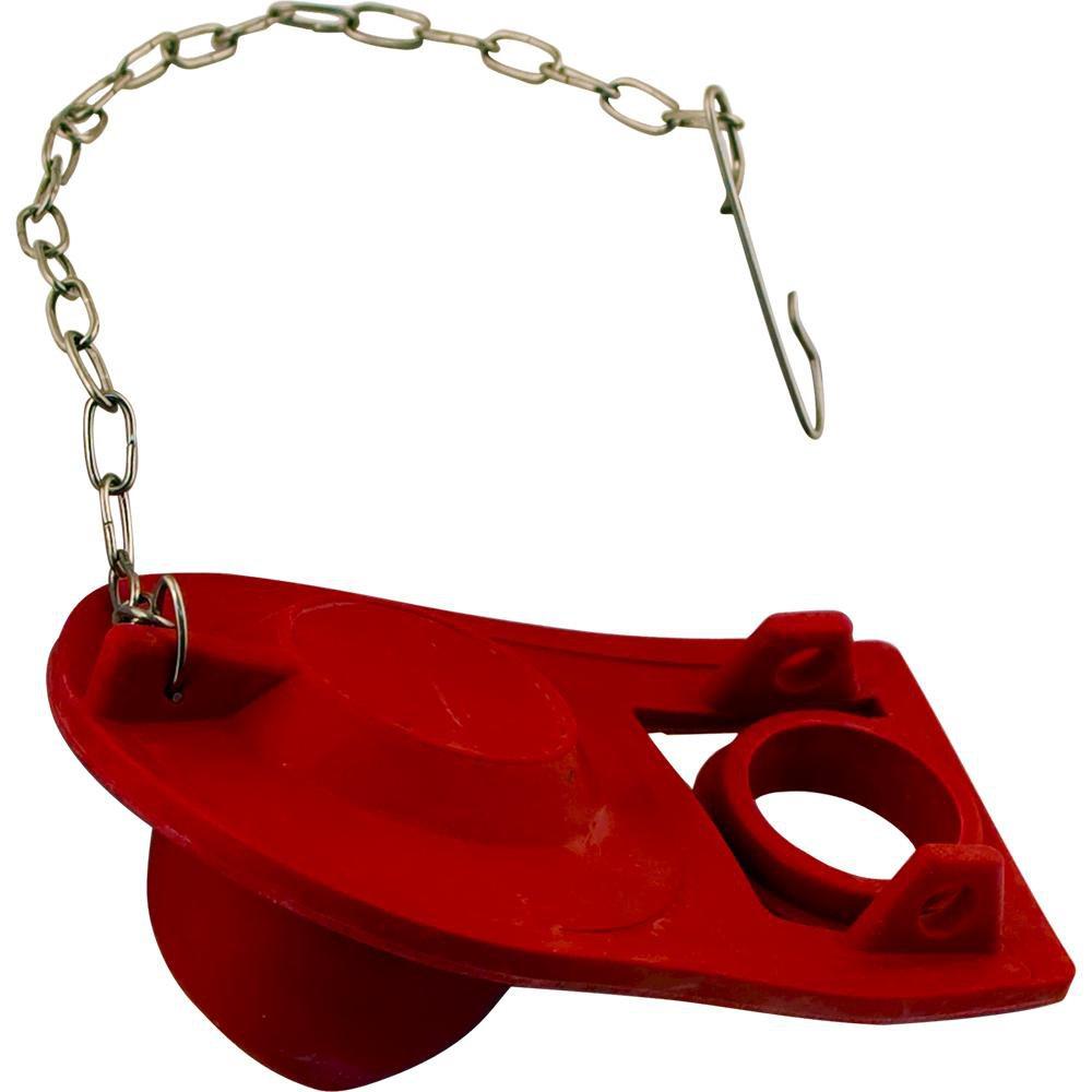Jones Stephens Red 3 Way Flapper with Stainless Steel Chain 