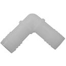 Jones Stephens White Barbed Nylon 90 Degree Elbow 