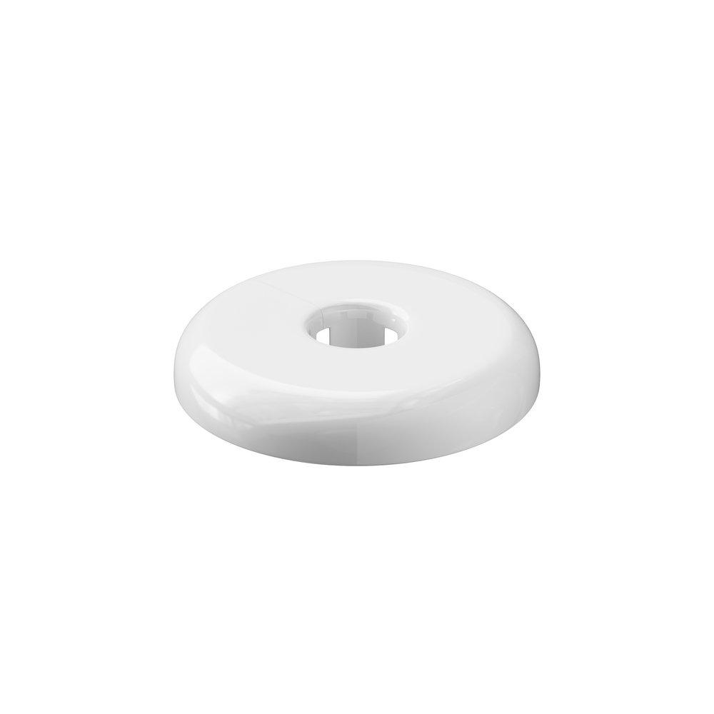 Jones Stephens White Plastic Flexible Floor and Ceiling Plate 