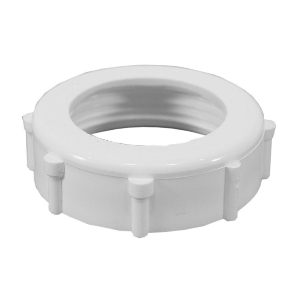 Jones Stephens White Plastic Slip-Joint Nut 