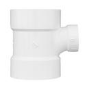 White PVC DWV Sanitary Tee 