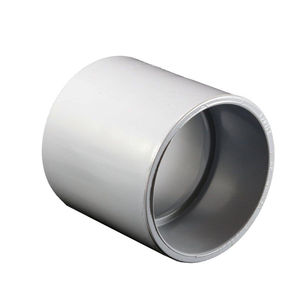 Can-Tex Industries PVC Plastic Molded Conduit Coupling with Center Stop 