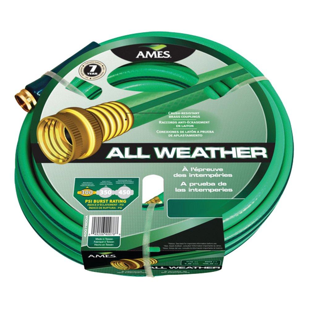 Ames Fire & Waterworks Blue 5/8 in. Brass and Plastic Hose 