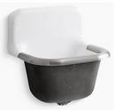 KOHLER White 22 x 18 in. Cast Iron Service Sink 