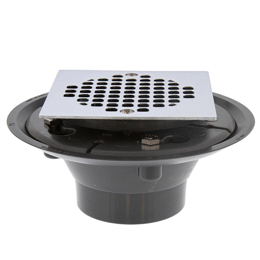 Jones Stephens Chrome Plated 2 in. Push On Plastic Shower Drain 