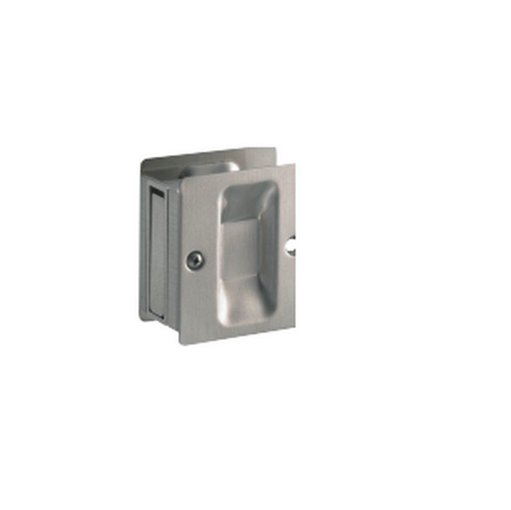 Delaney Satin Nickel Privacy Sliding Door Lockset 